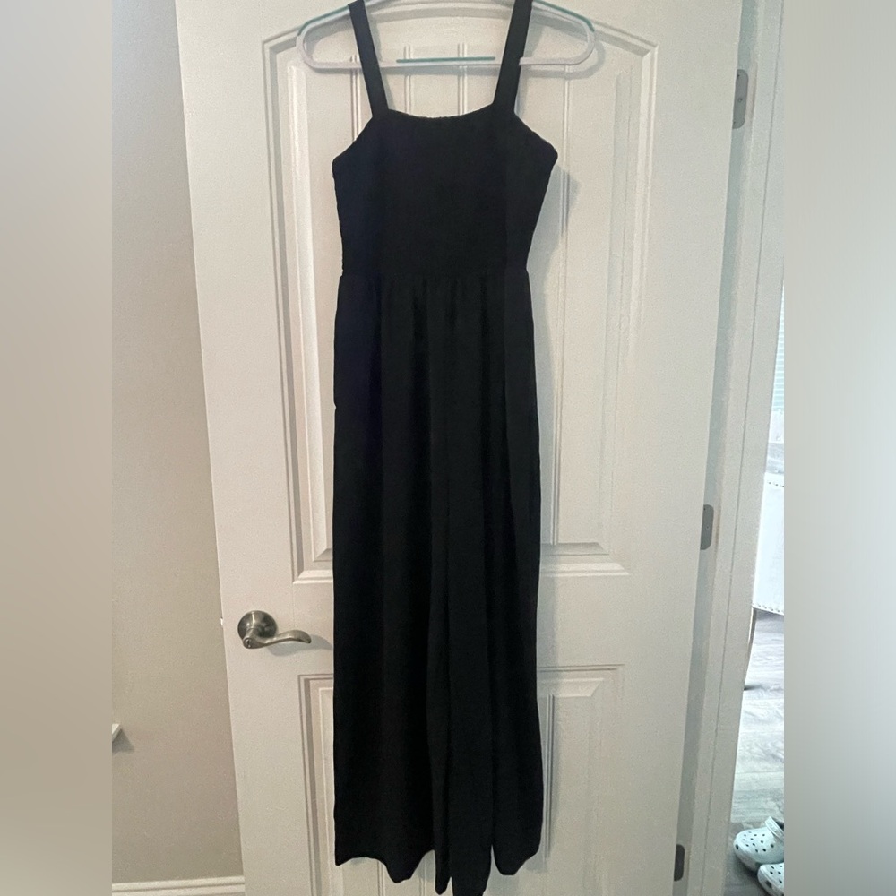 Black wide leg jumpsuit L